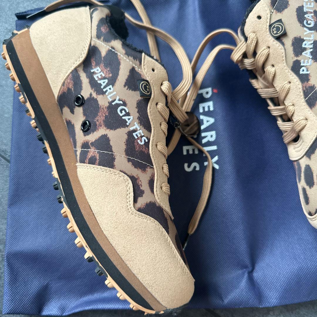 PEARLY GATES ヒョウ柄 スポーツシューズ