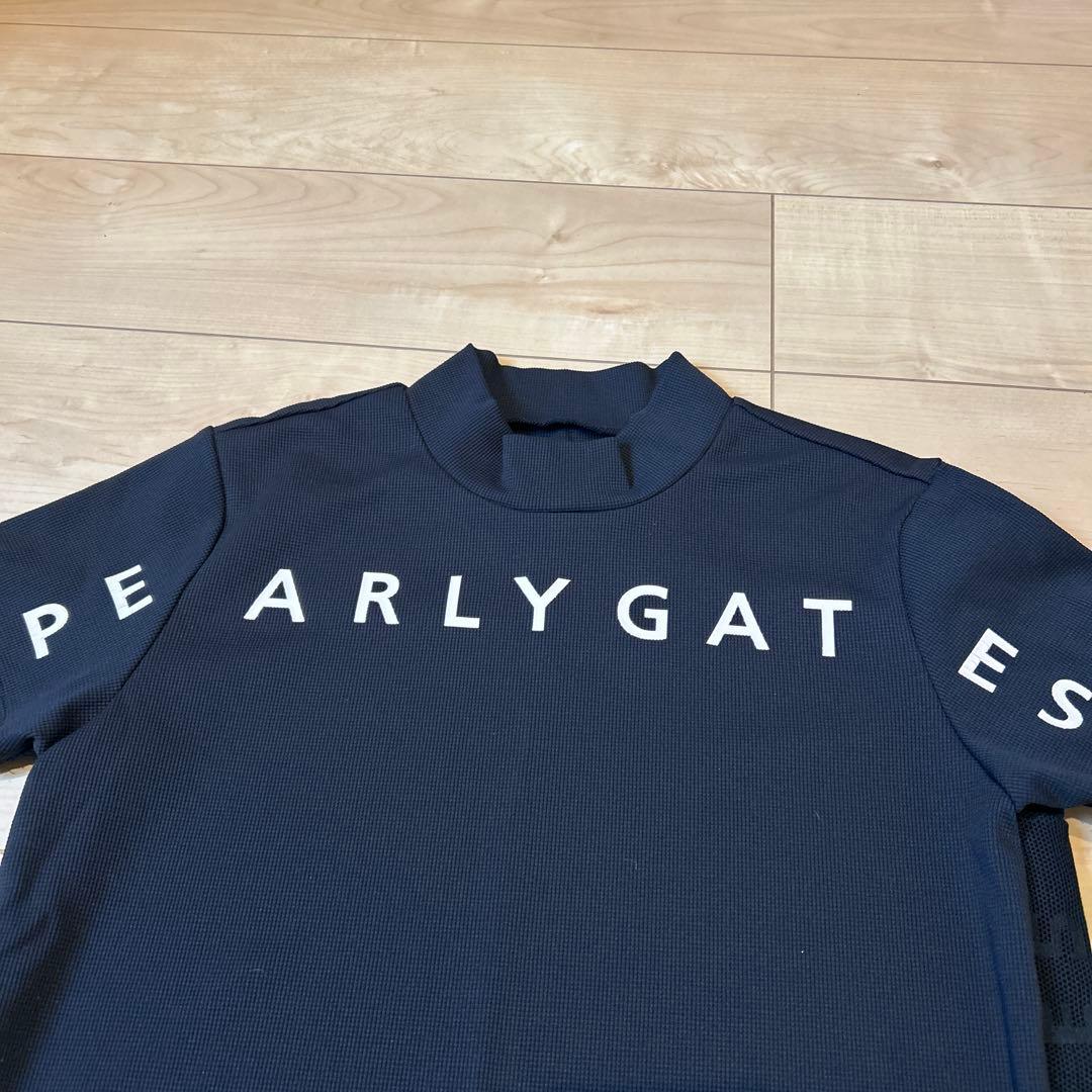 パーリーゲイツモックネック（ブラック×ピンク）