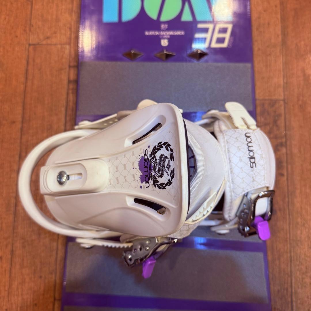 送込！レディーススノーボードセット！138 24cmBurton Salomon