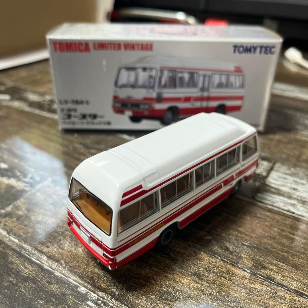 トミカリミテッドヴィンテージ　コースター　ハイルーフ　デラックス車　バス