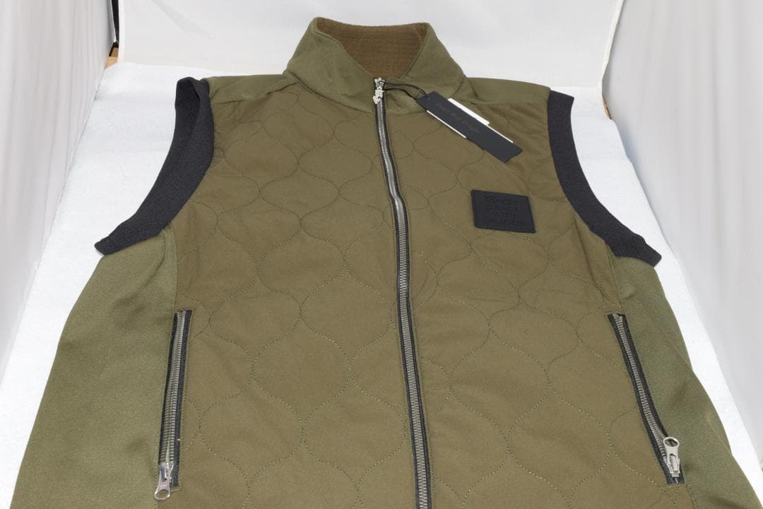 新品☆ダンスウィズドラゴン ドライ&フリーモーションキルトベスト☆カーキ☆XL②