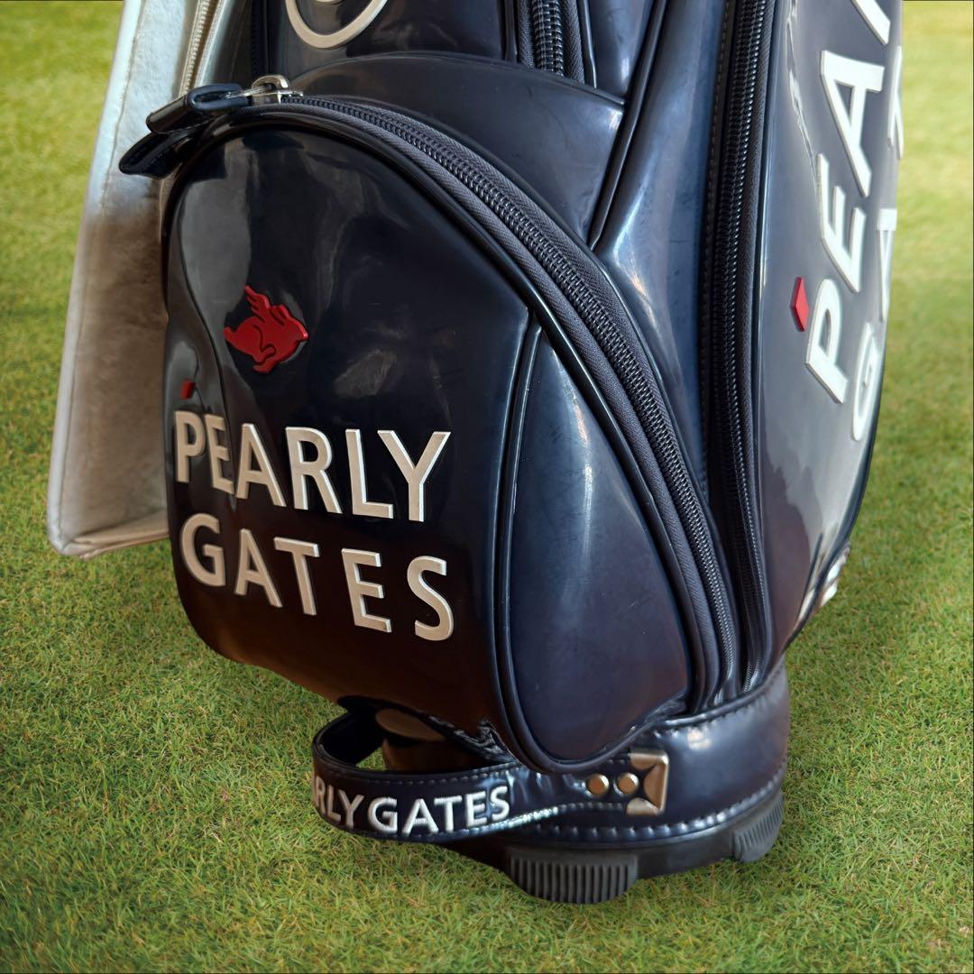 パーリーゲイツ　キャディバッグ　トーナメントモデル　紺　ネイビー　9.5型