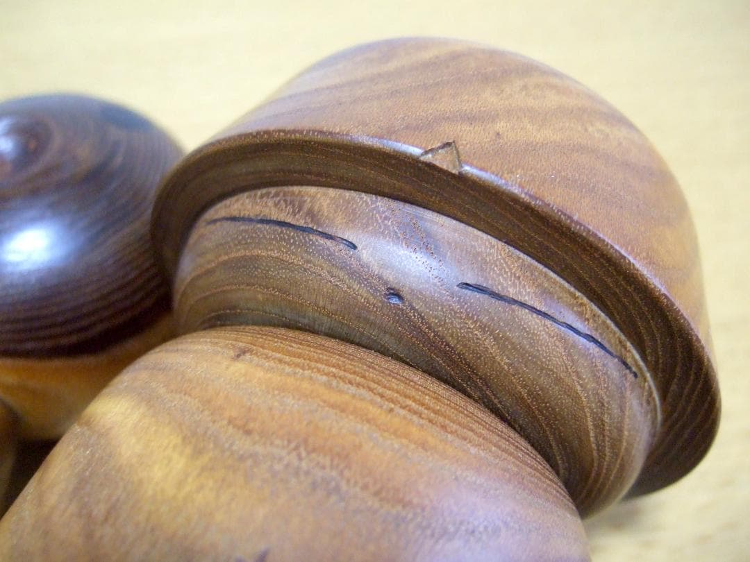 創作こけし ひろとし 2体まとめて Kokeshi dolls