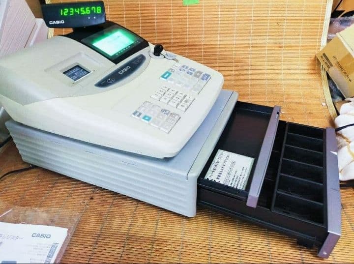 カシオレジスター　TE-120　フル設定込み　送料無料　人気機種　400000