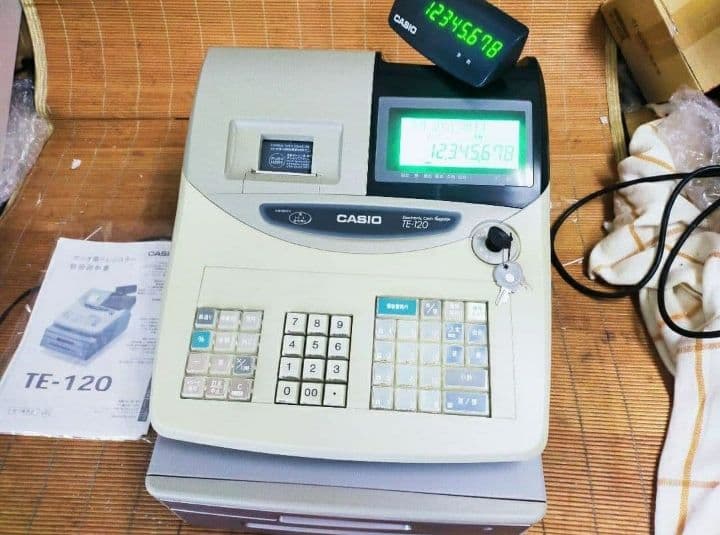カシオレジスター　TE-120　フル設定込み　送料無料　人気機種　400000