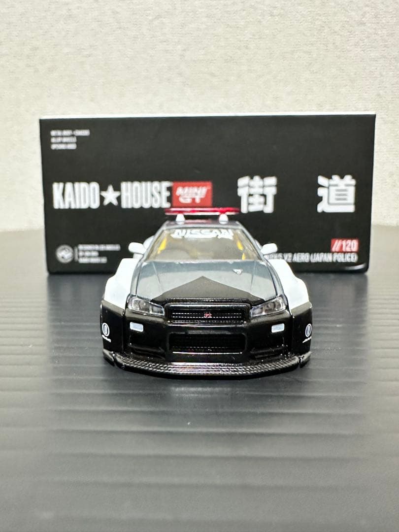 MINI GT 街道ハウス スカイライン R34 ポリス チェイス ③