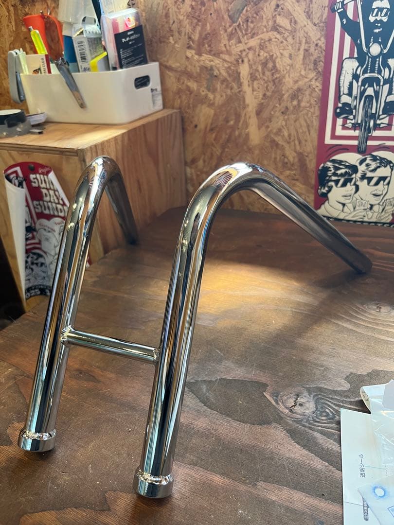 IMF製 クロームメッキ ラビットハンドル #1 SR400 / 500