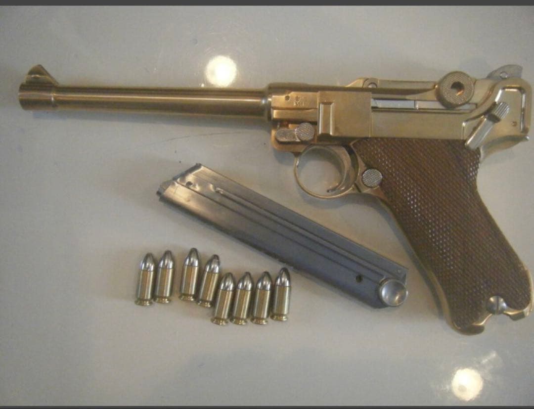 時雨マルシン製　ルガーＰ－０８（6インチ）　モデルガン　 未発火　美品