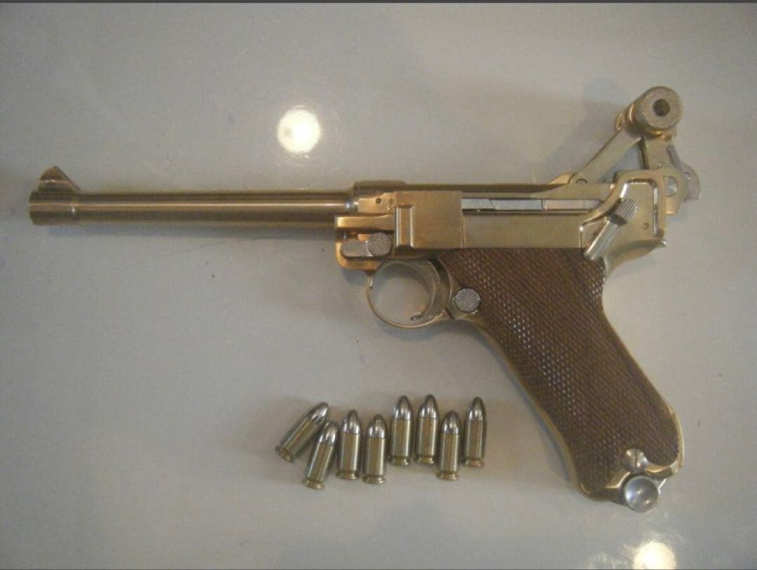 時雨マルシン製　ルガーＰ－０８（6インチ）　モデルガン　 未発火　美品