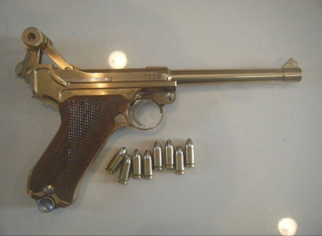 時雨マルシン製　ルガーＰ－０８（6インチ）　モデルガン　 未発火　美品