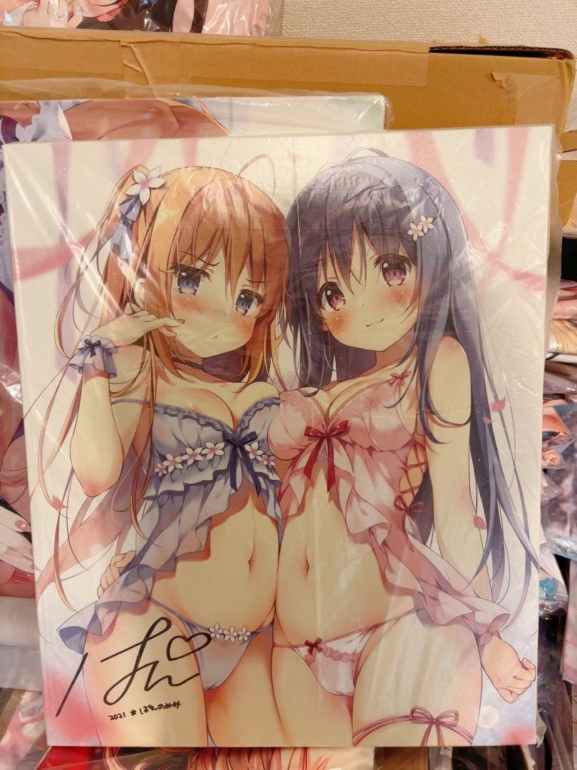 ぱんのみみ 直筆サイン入り キャンバスアート