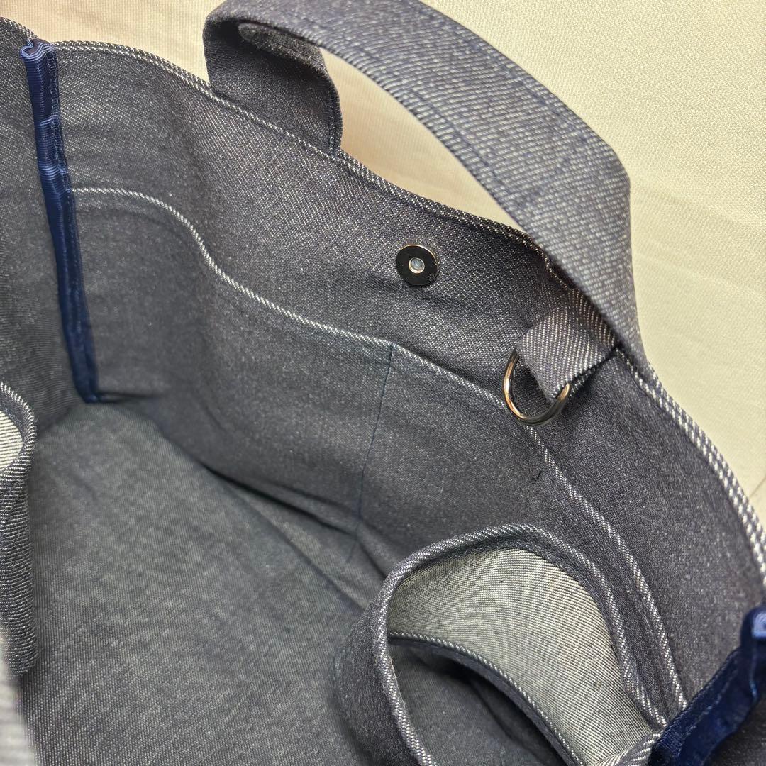 専用ご案内中うちの子トートバッグ♡ウィペット ミックス ネーム入り デニム