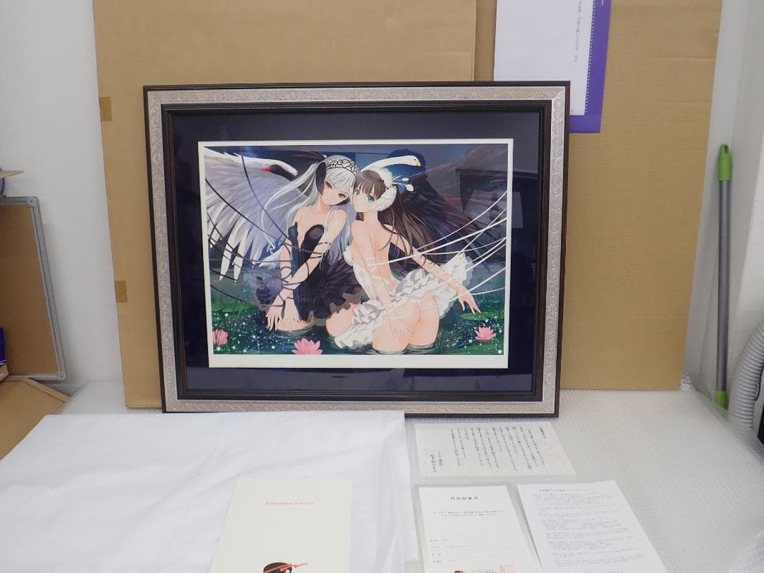 ㉘新品・保証書付 Tony　「白と黒のオデット」ミクスドメディア アールビバン