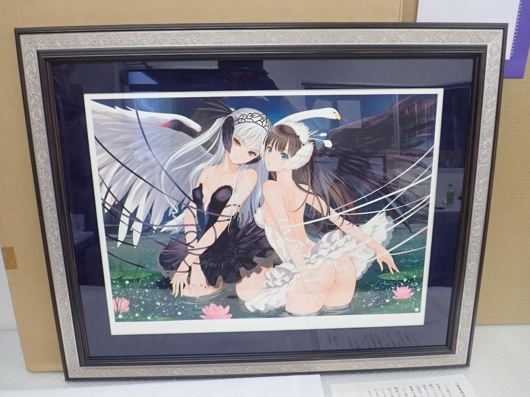 ㉘新品・保証書付 Tony　「白と黒のオデット」ミクスドメディア アールビバン