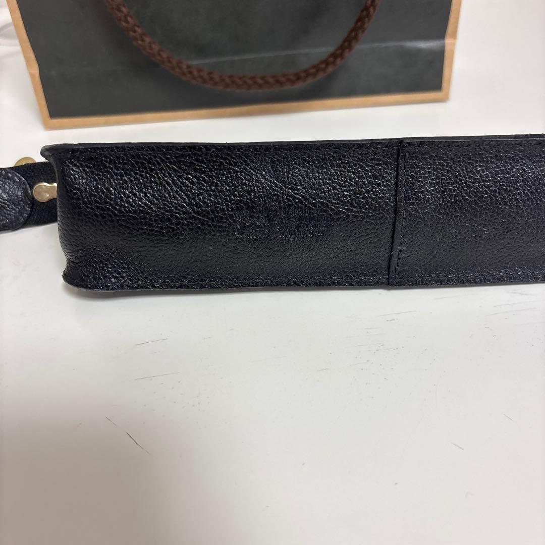 IL BISONTE イルビゾンテ 牛革 筆箱 ペンケース 黒 新品未使用