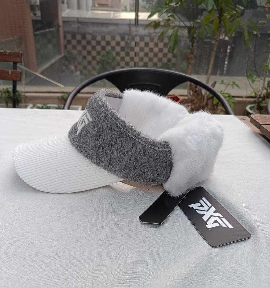 【即購入OK】PXG 冬用 サンバイザー レディース 耳当て付き 防寒