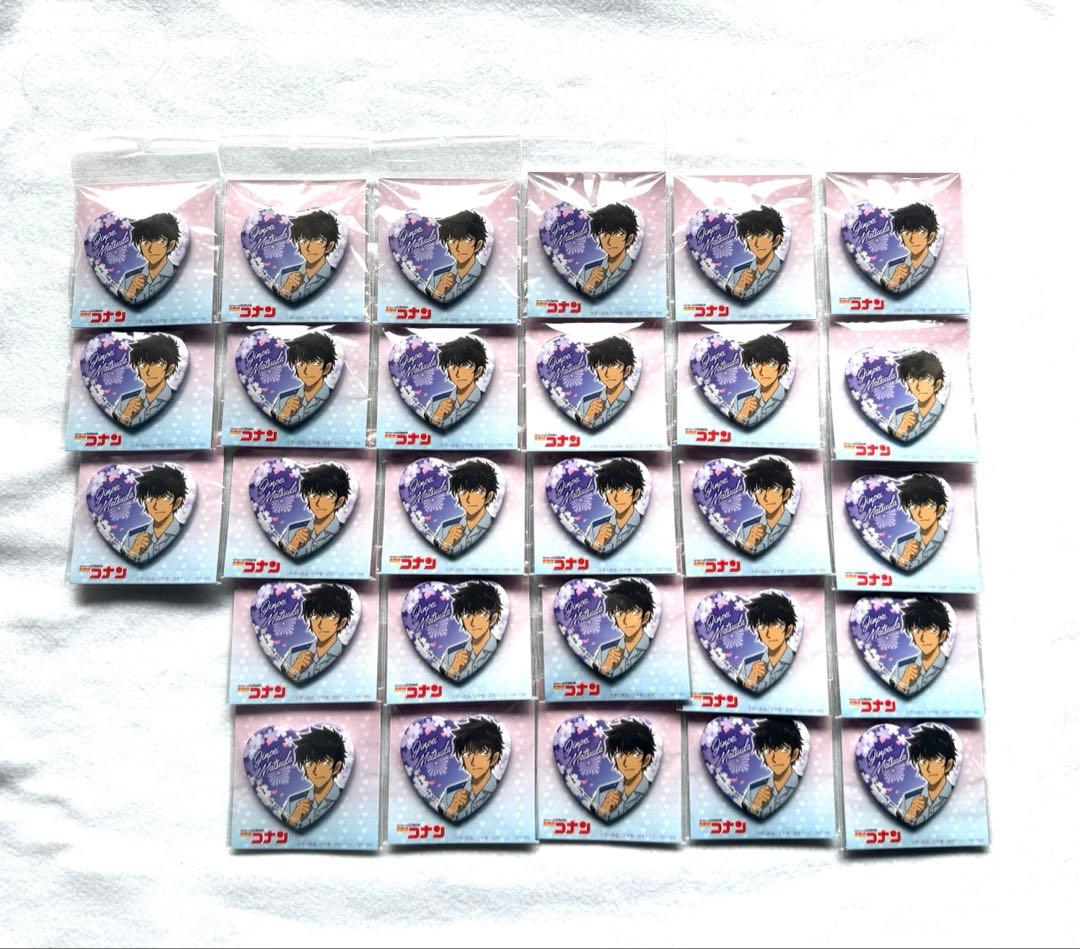 名探偵コナン 松田陣平 ハート型缶バッジ 28点セット