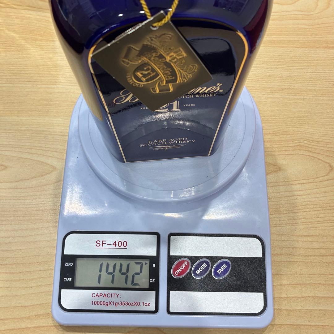 バランタイン21年スコッチウイスキー 未開封　陶器ボトル　箱/プラカバー付