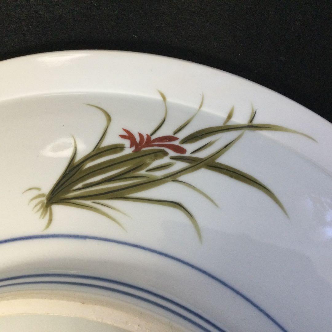 九谷焼 金彩高砂絵 飾り大皿 九谷玉峰作 木製皿立付 合わせ箱 L187