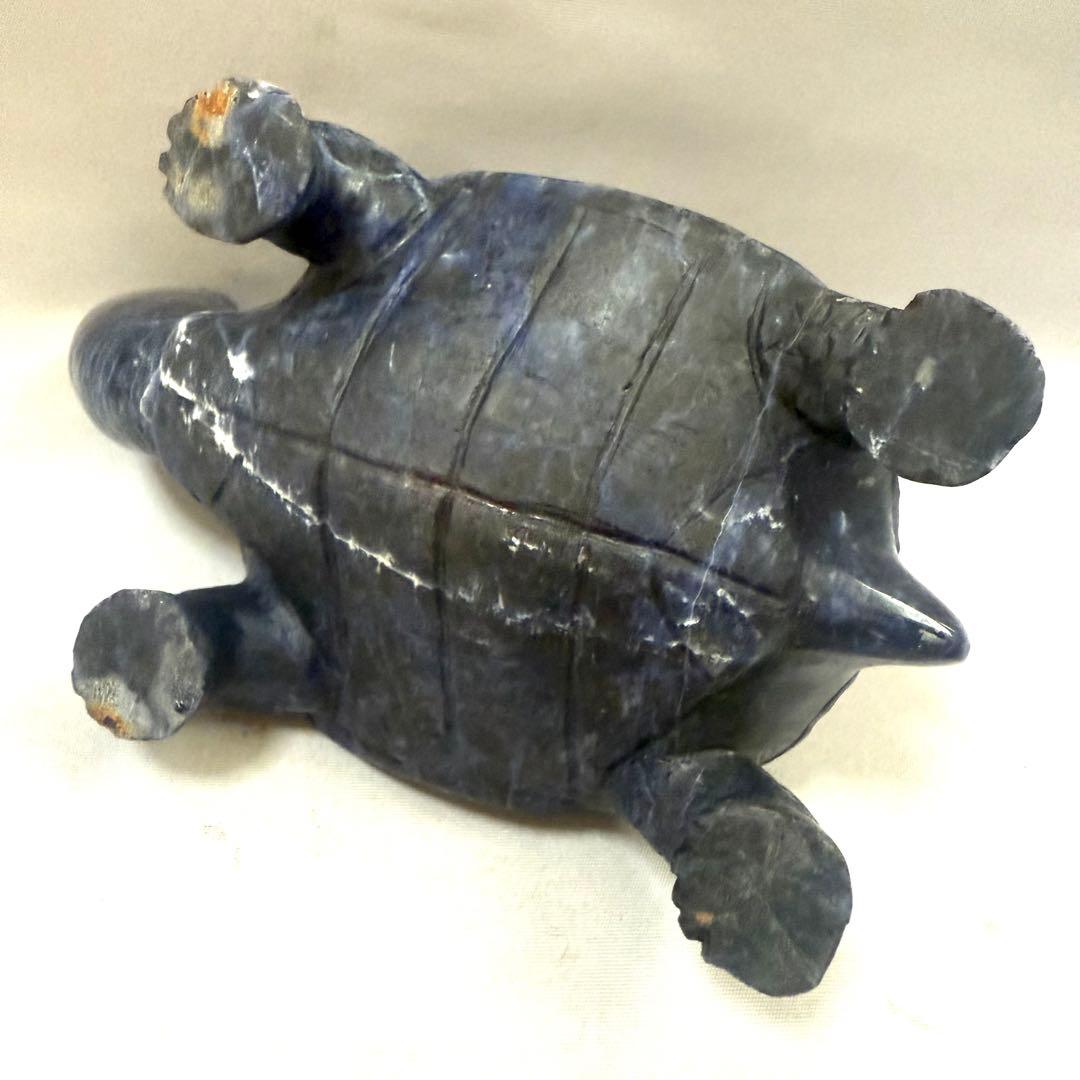 ラピスラズリー　亀置物