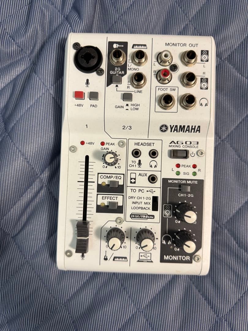 YAMAHA AG03 オーディオインターフェース 動作確認済み