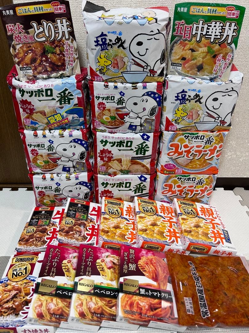 インスタント食品　まとめ売り　サッポロ一番　おいしいごはん他
