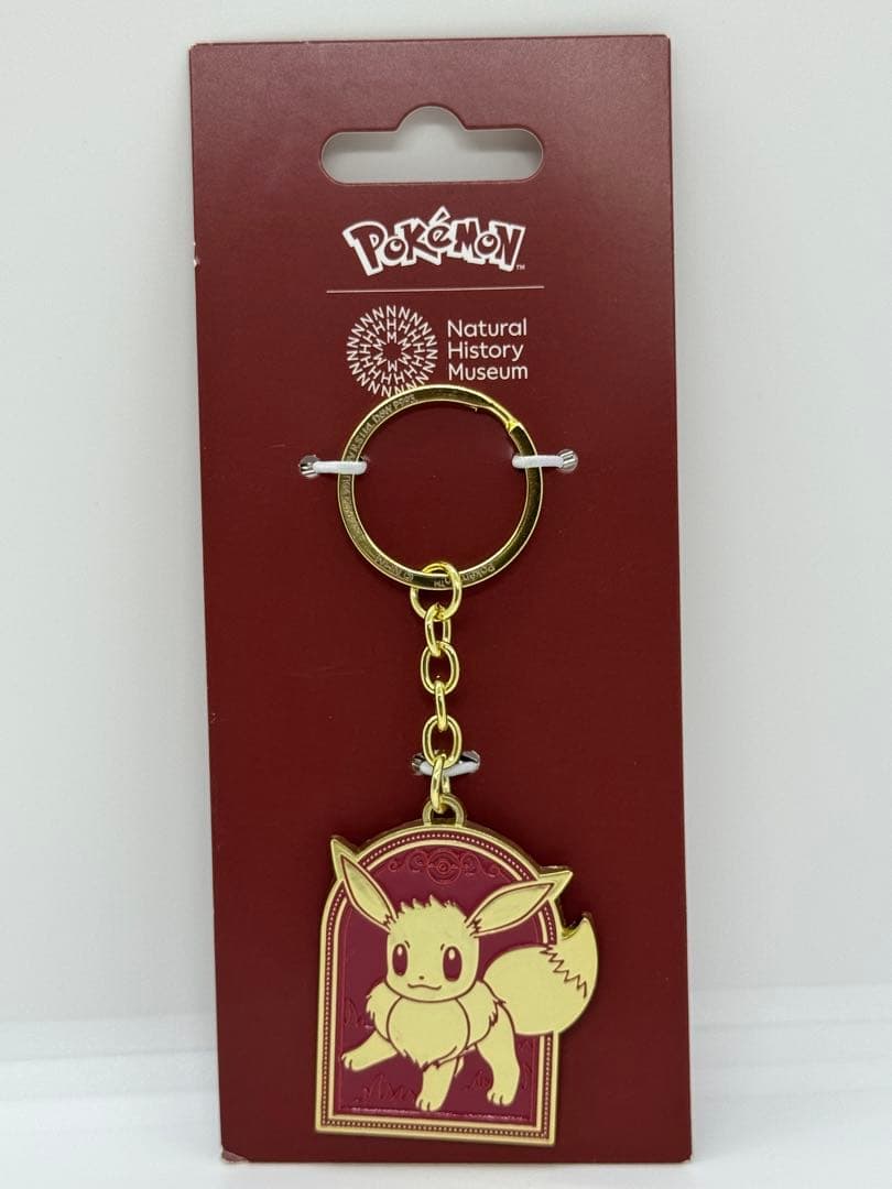 【新品・完売品】ポケモン ロンドン自然史博物館 イーブイ キーホルダー ゴールド
