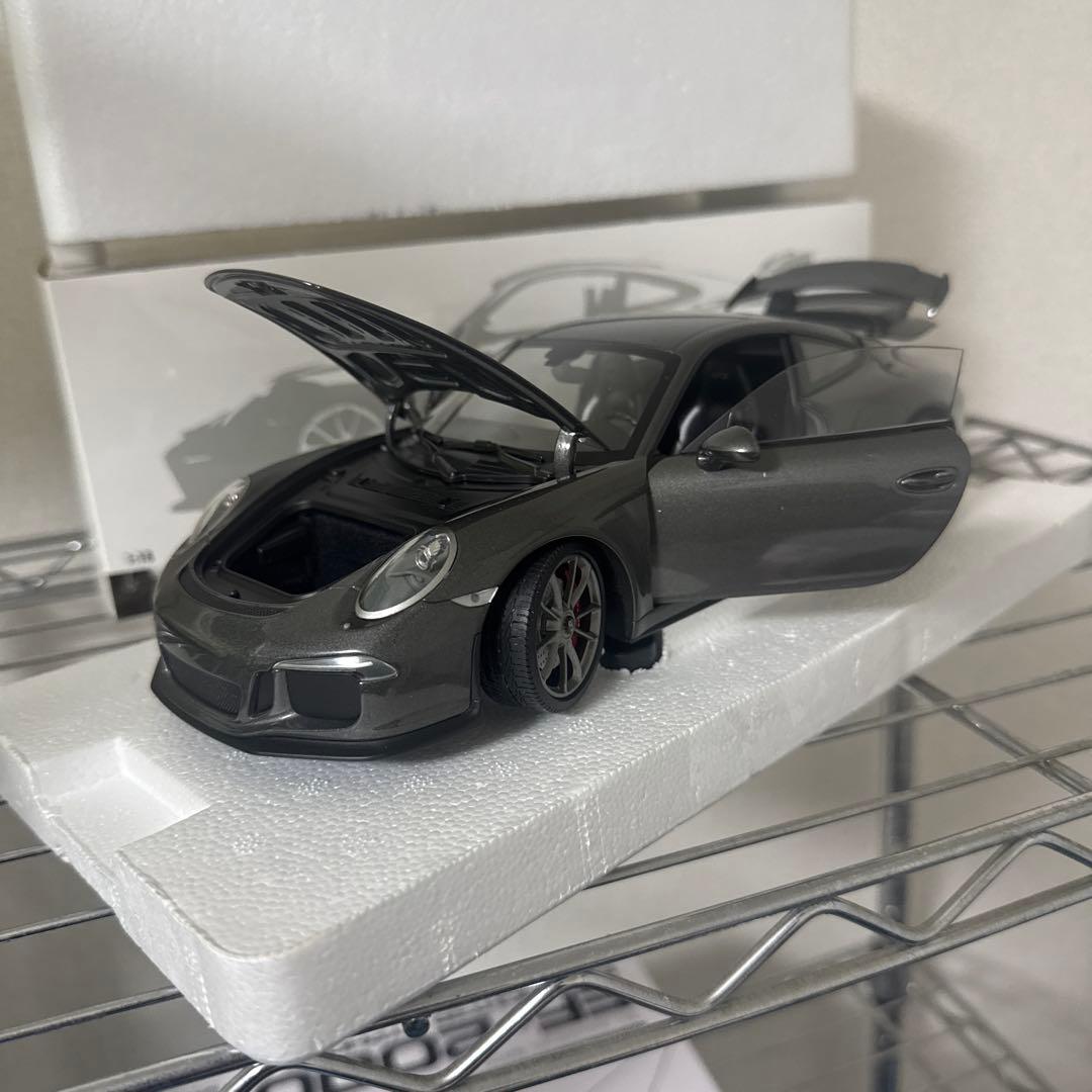 絶版　希少　1/18 ミニチャンプス　ポルシェ 911 GT3 グレー