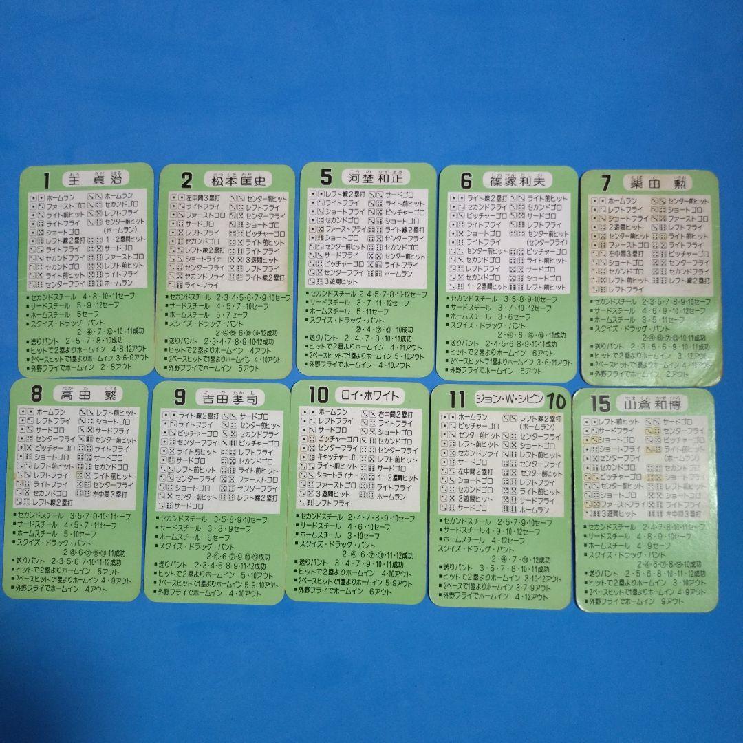 タカラ プロ野球カードゲーム 55年度 読売巨人軍