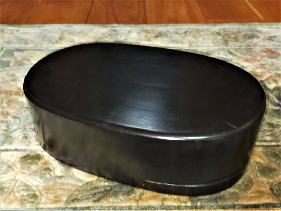 ♥中国　端渓　硯　双龍蝙蝠紋　大型　5.7ｋｇ　端渓硯　骨董品