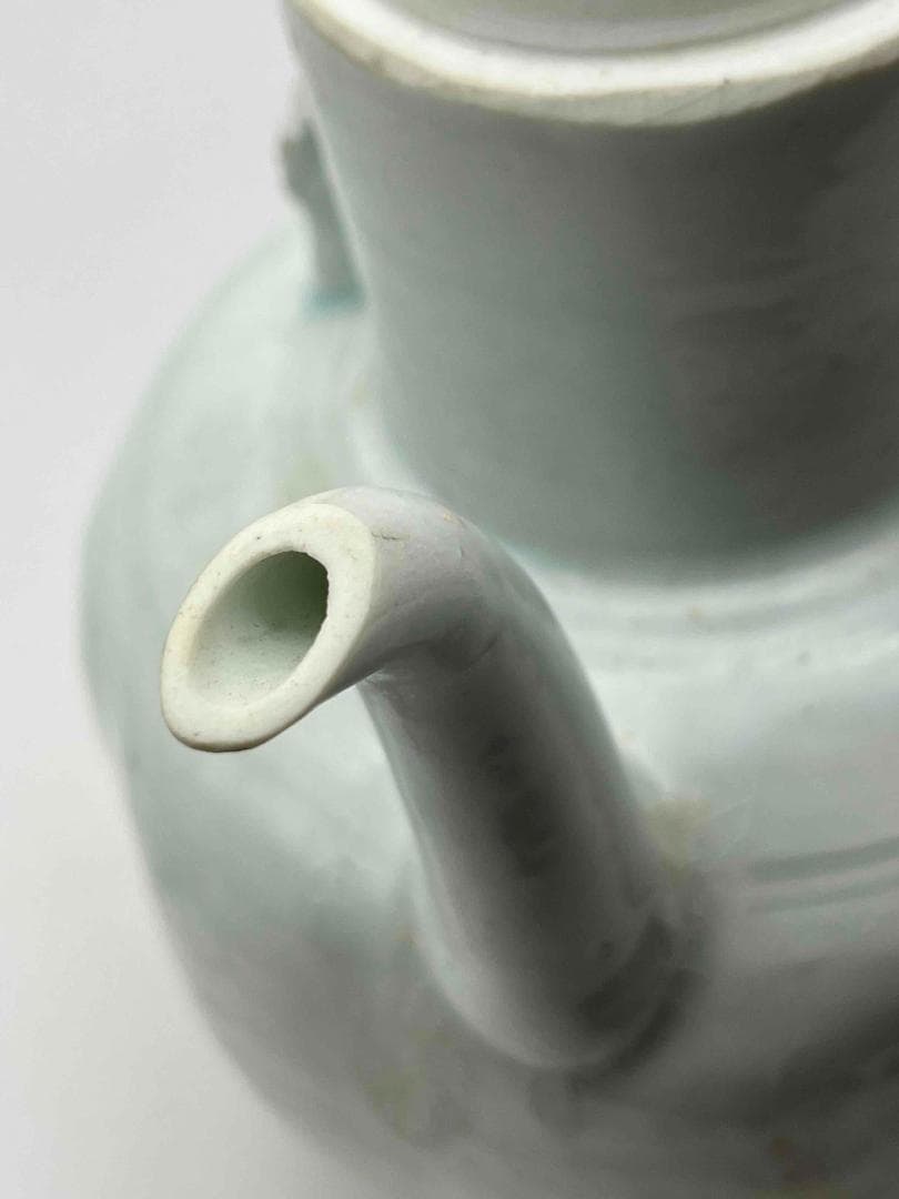 北宋時代　青白磁瓜形水注　影青執壺　湖田窯　影青 水注　水指　（F119）