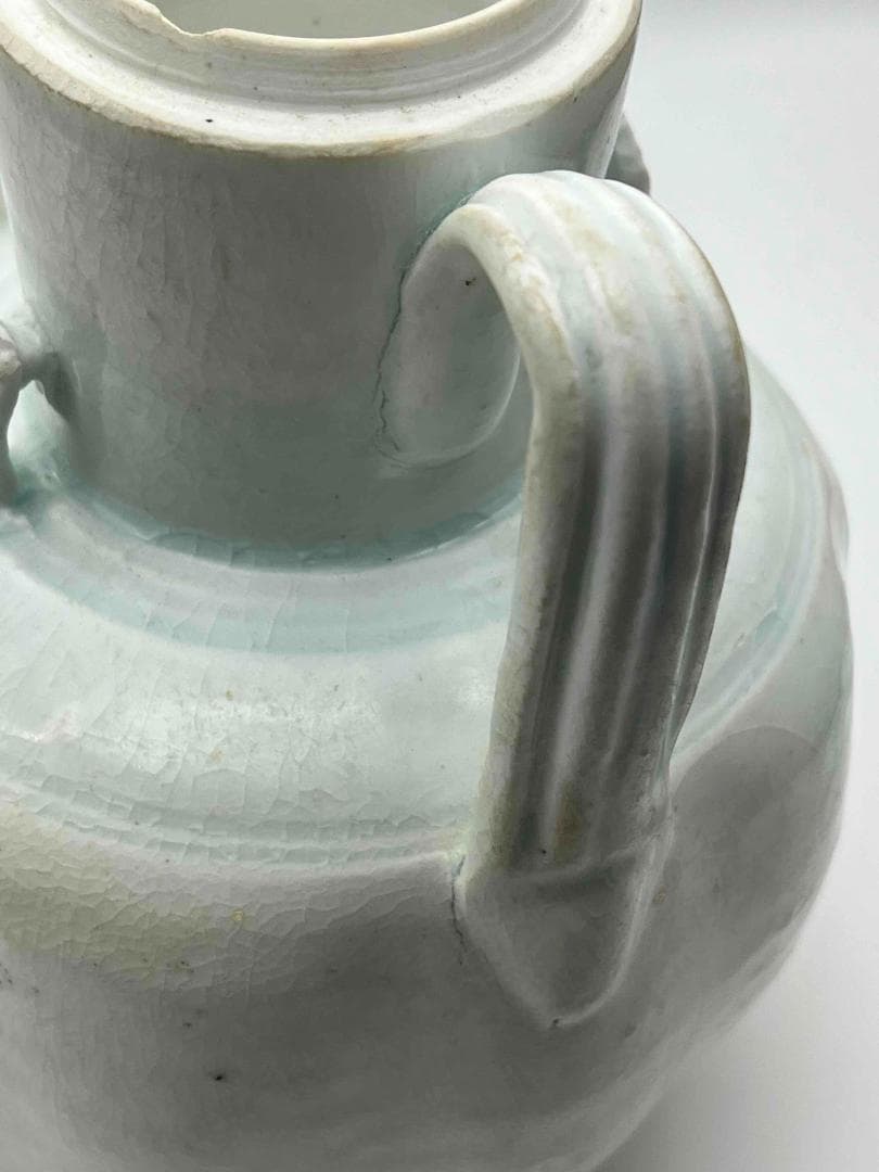 北宋時代　青白磁瓜形水注　影青執壺　湖田窯　影青 水注　水指　（F119）