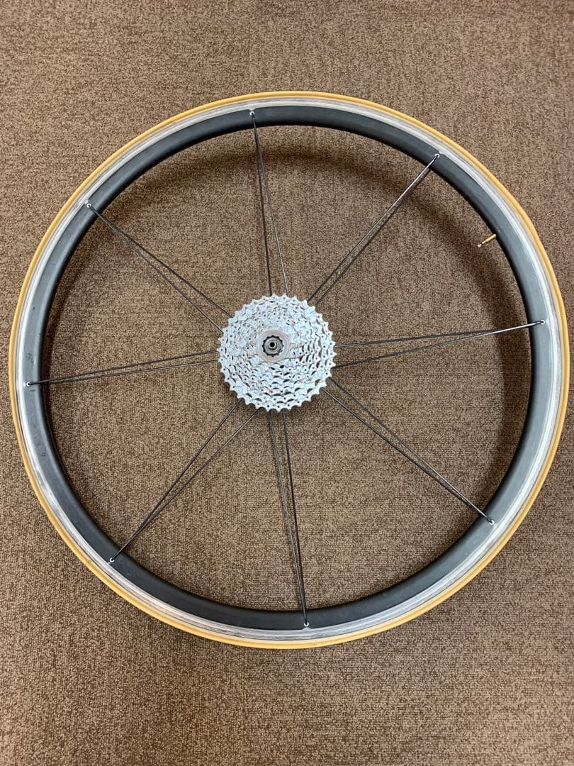 シマノホイールWH-7701、９速、チューブラー前後セット