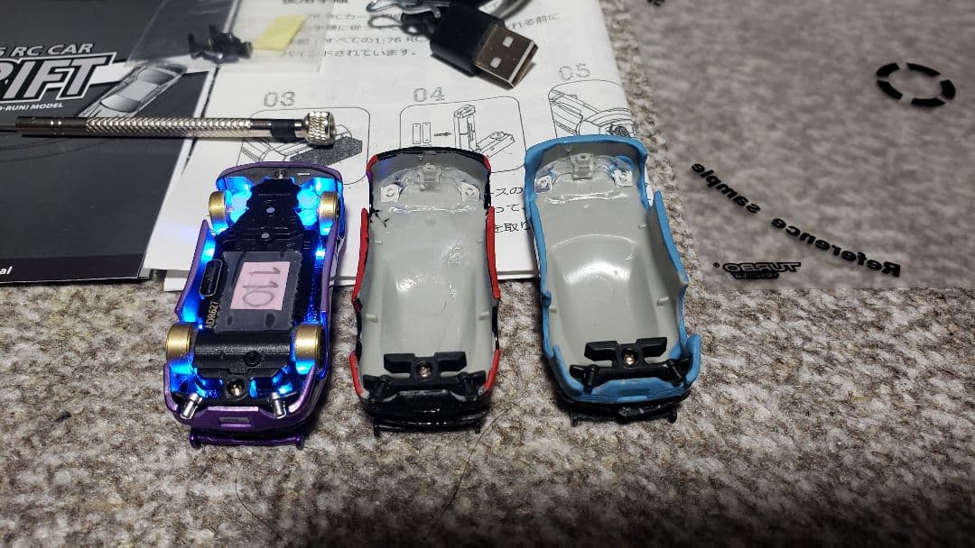 Turbo Racing 1/76 C61 ジャイロ・LED搭載ドリフトRC