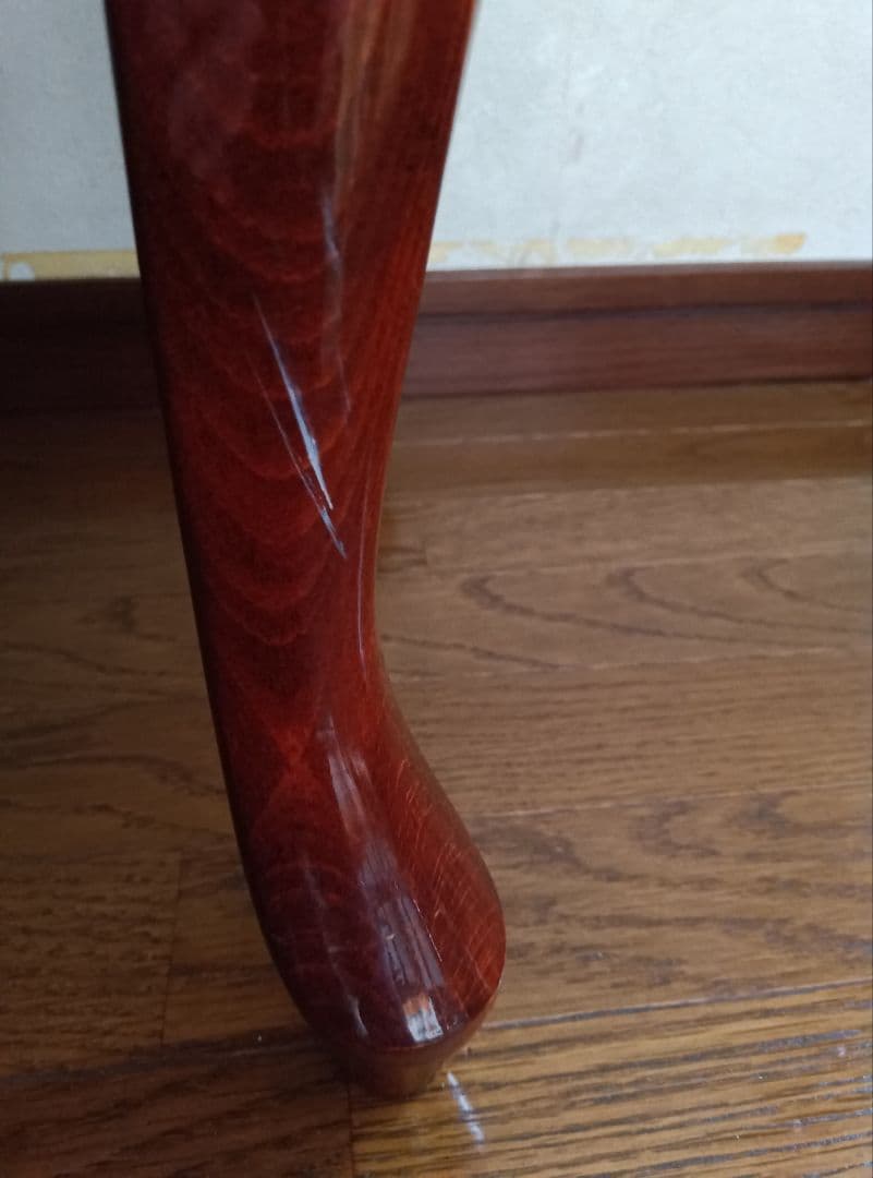 ディスカチャーチ 中古ピアノ椅子 猫脚 赤茶色