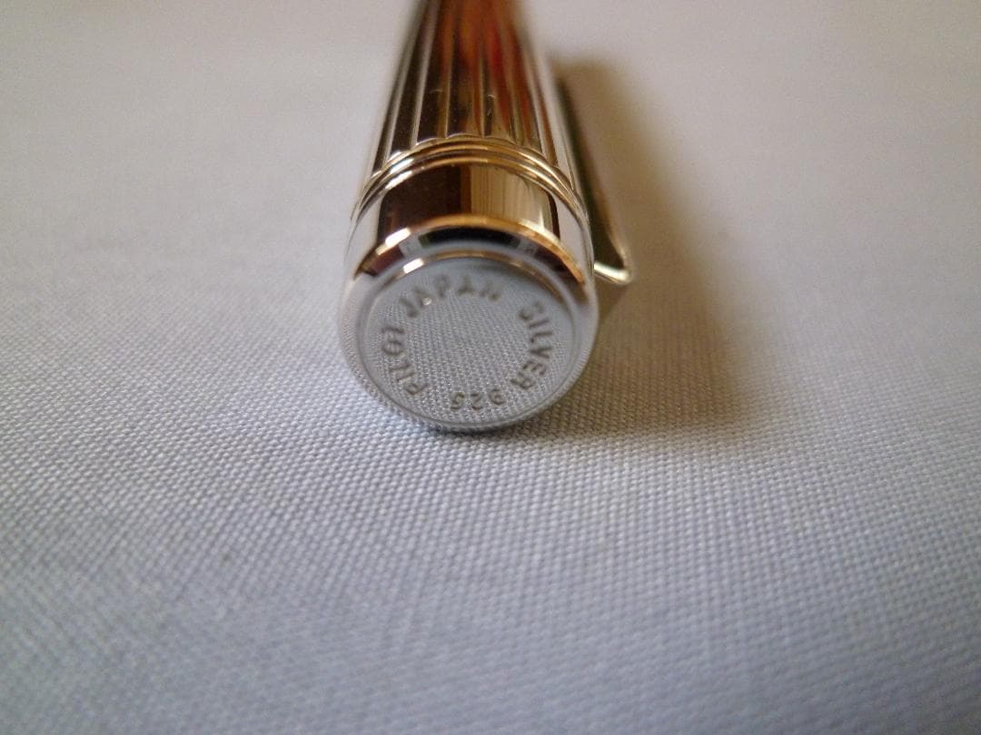 パイロット万年筆 グランセNC スターリングシルバー ストライプ