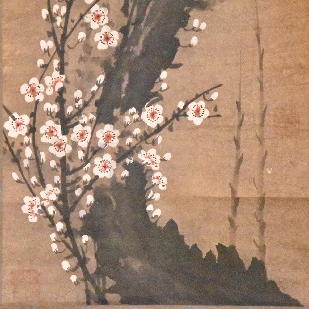 中国美術 王暉作 掛け軸 玉樹清暉 丙寅冬月 梅の図 唐物唐本 中国近代画家