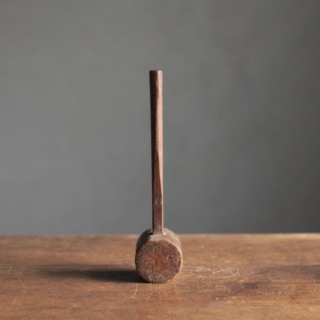 古い 佳き木肌 木鎚 古道具 アンティーク オブジェ