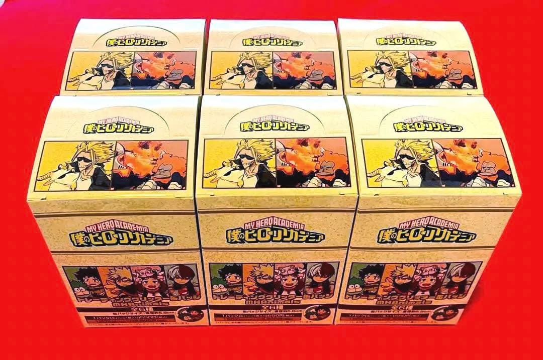 【新品未開封】僕のヒーローアカデミア トレーディンググリッター缶バッジ　6箱