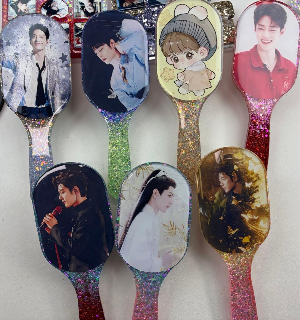 肖戦 超大レジンエアークッション付きヘアブラシ　7点セット❣️確認用0131