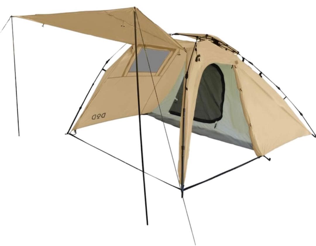 「骨組み破損」DODライダーズバイクインテント　 ワンタッチ 大きな前室