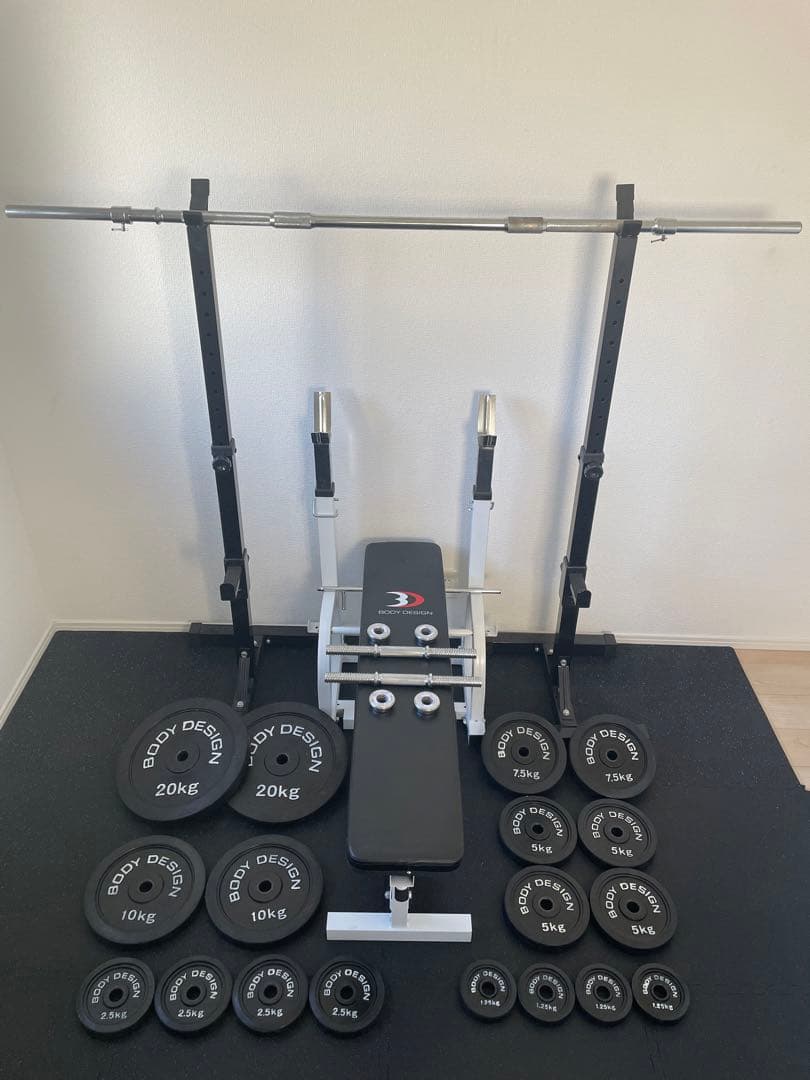 BODY DESIGN ボディデザイン　ベンチプレス　バーベル　ホームジムセット