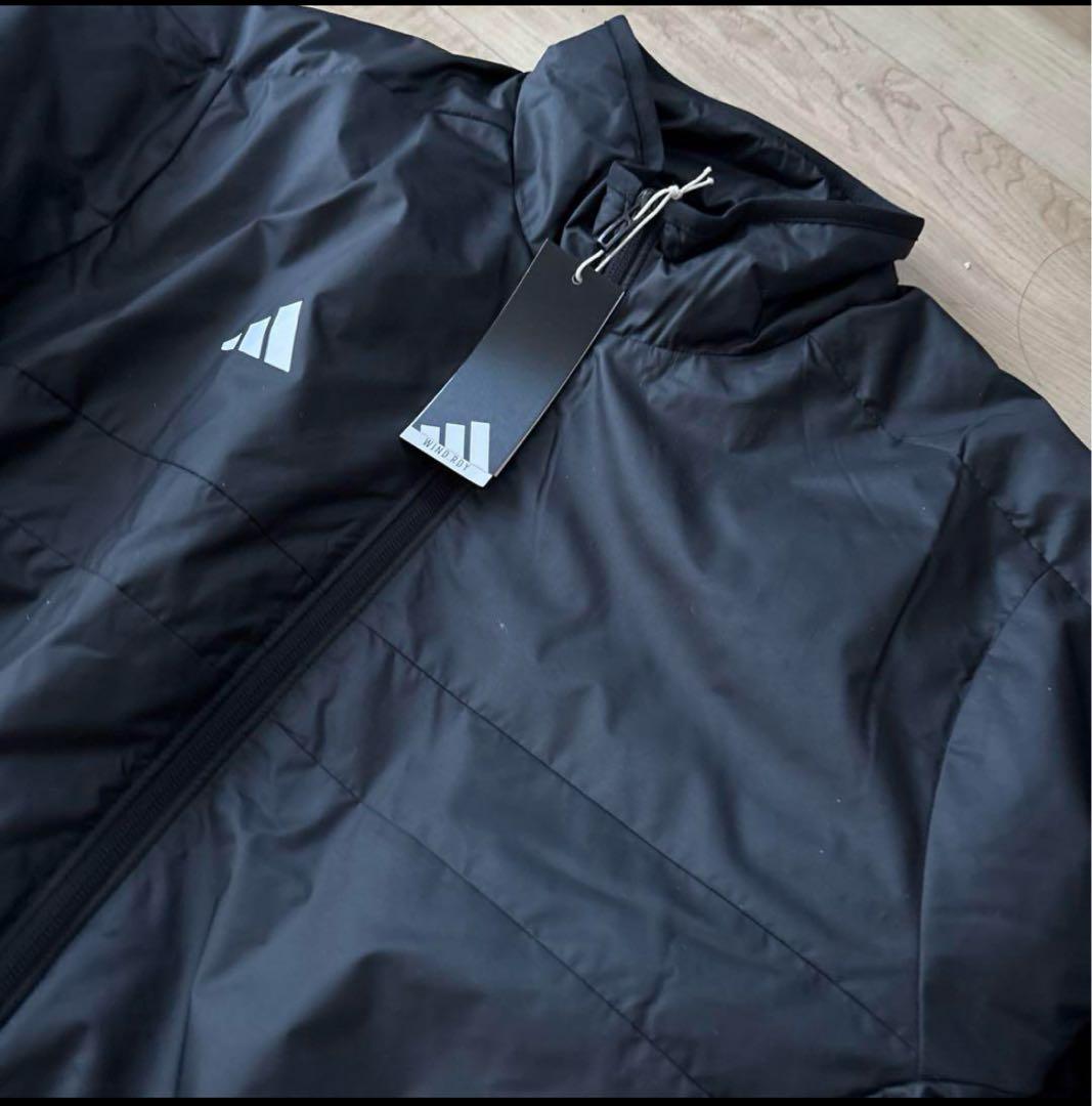 新品　アディダス　メンズ　中綿ウィンドブレーカー　上下セットアップ　黒　2XL