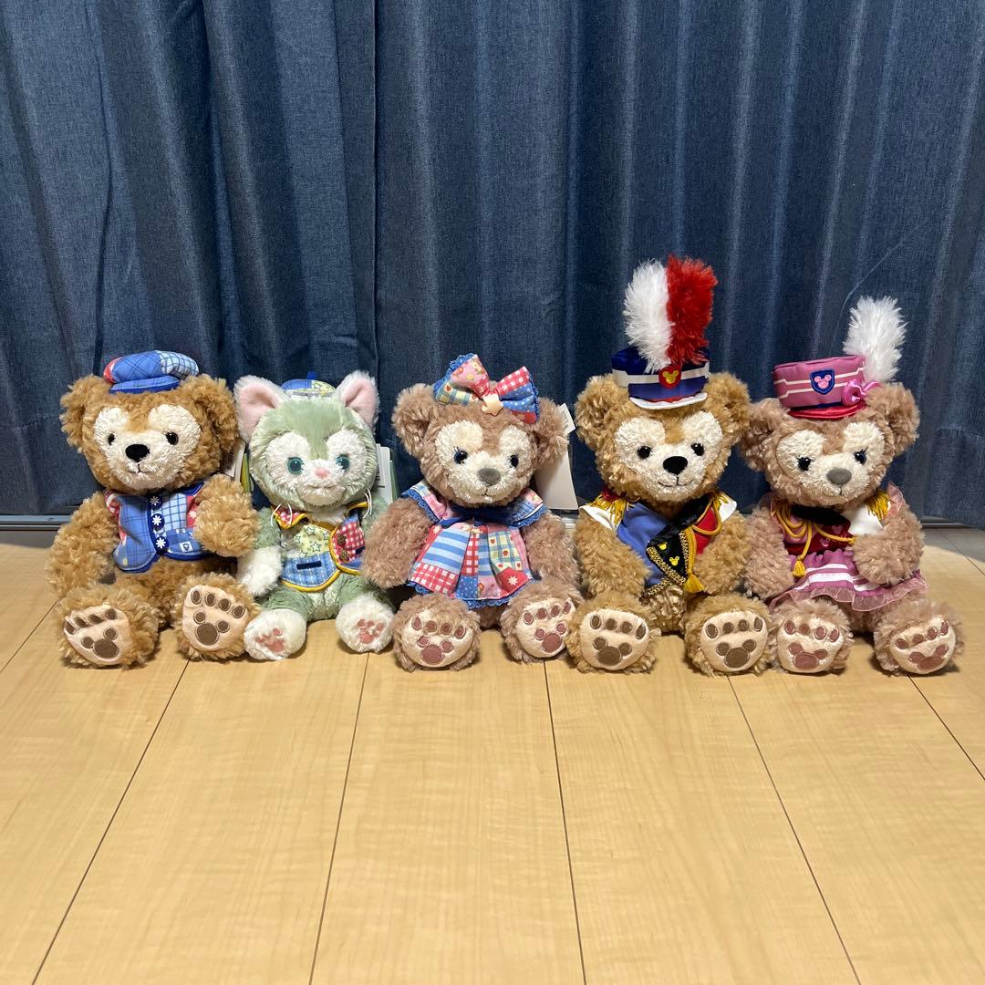 ダッフィー シェリーメイ ジェラトーニ ぬいぐるみ 5体セット