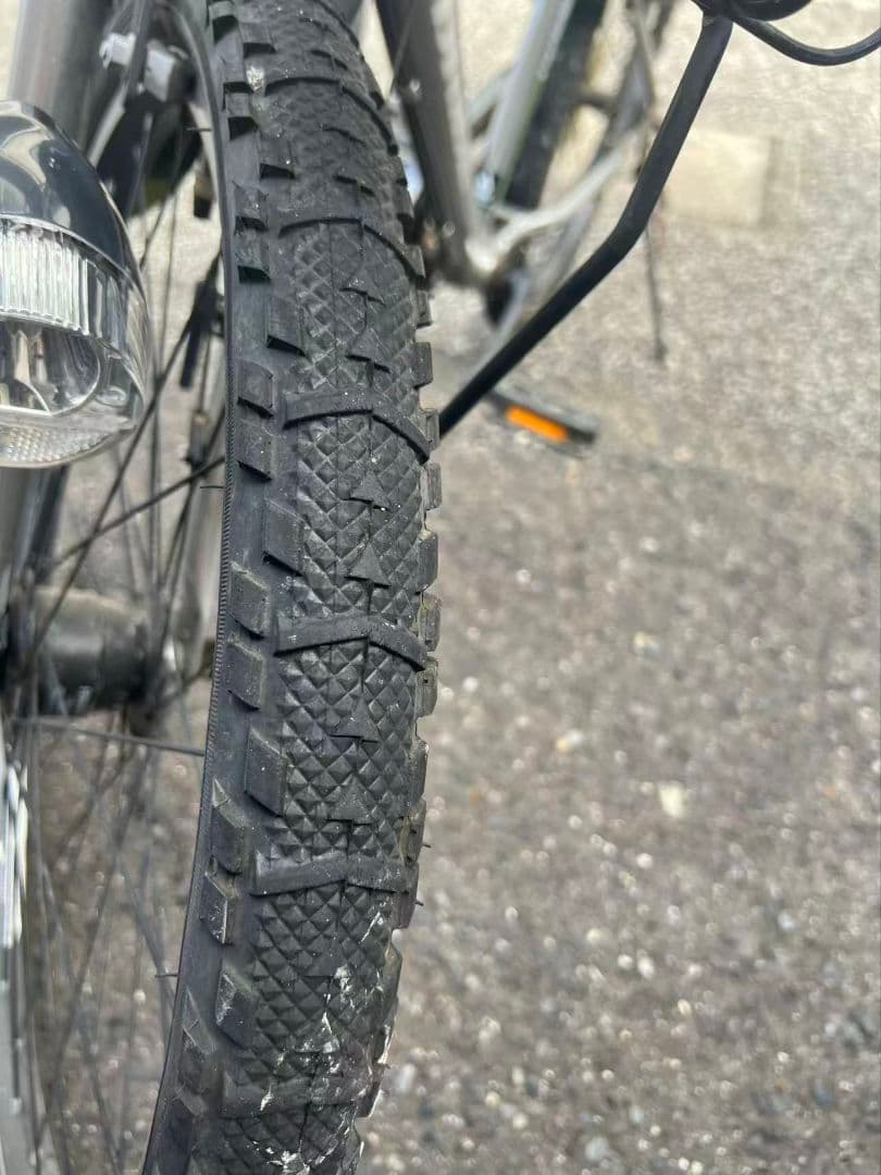 あさひ　ドライド24インチ　カラーシルバー　6段ギアスピードウォッチ付