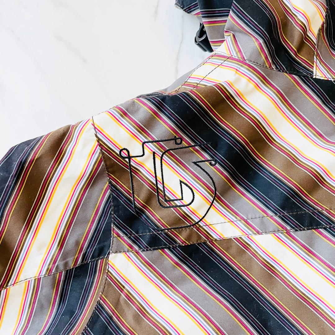 4357【新品タグ付き】バートン スノボウェア ジャケット ストライプ柄