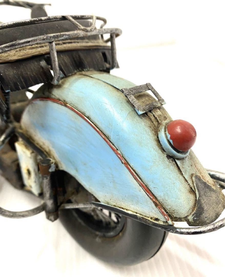 レトロ ブリキ製 ビンテージバイク /ラットバイク/エイジング加工/ 金属製