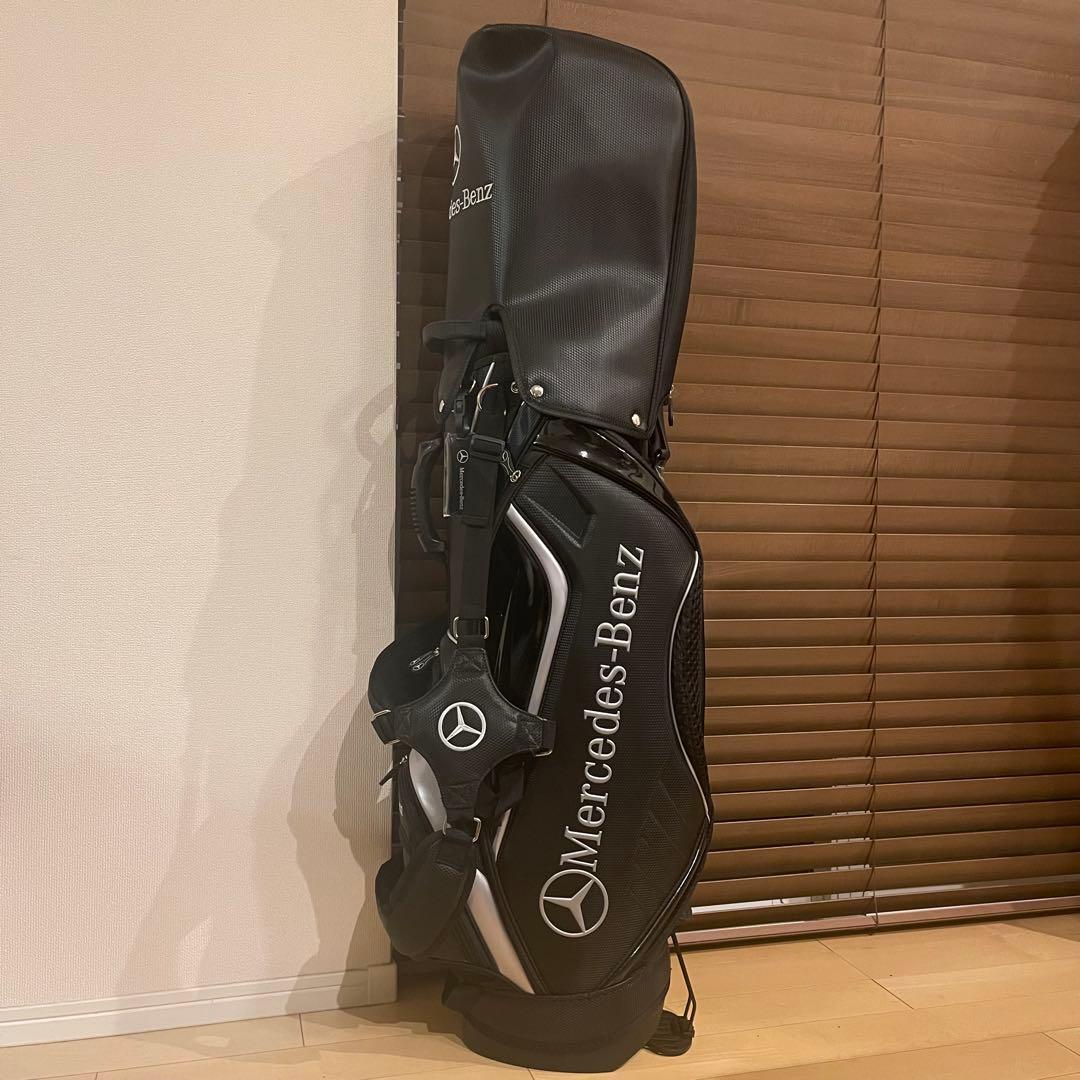 【希少品】 Mercedes Benz ベンツ キャディバッグ ゴルフバッグ 黒
