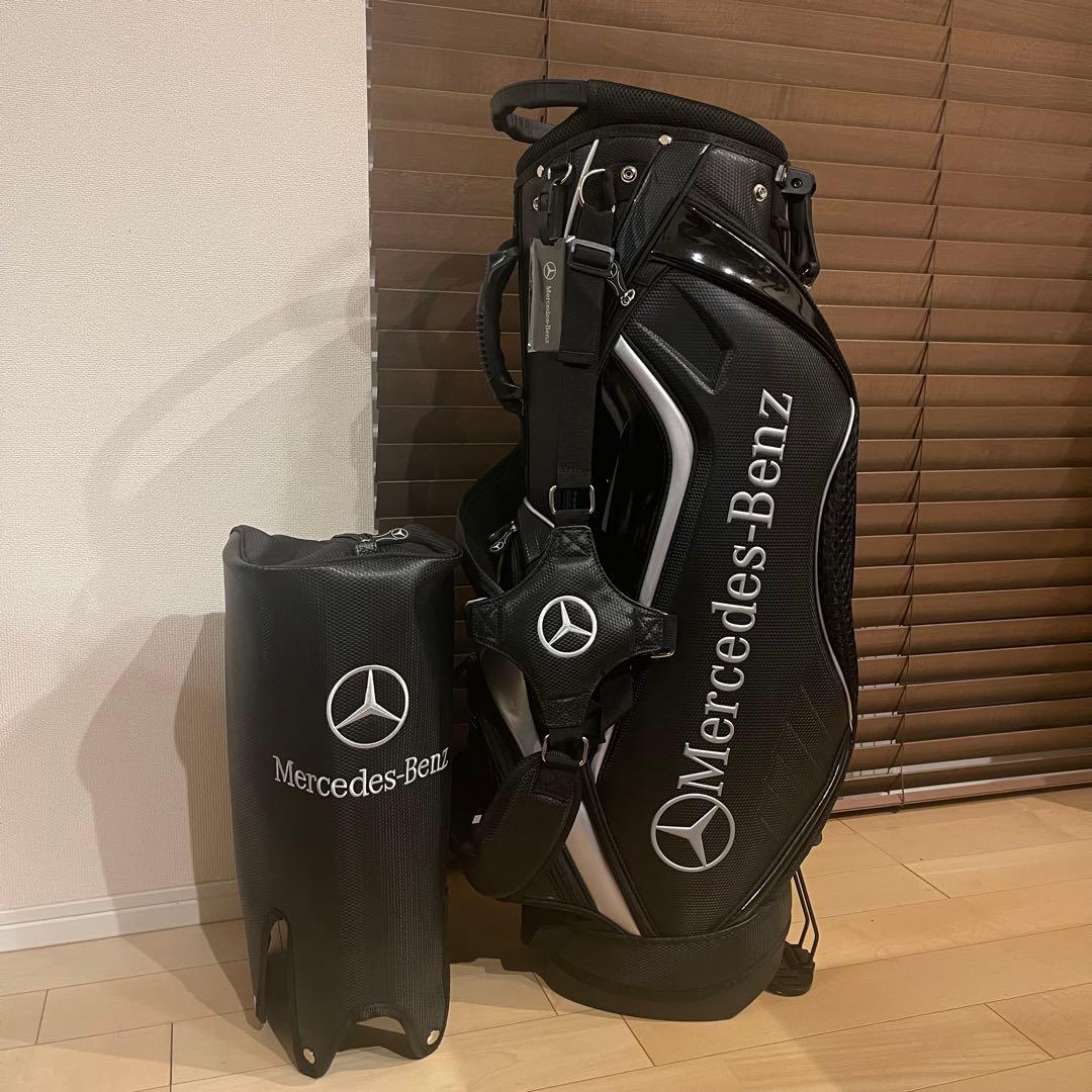 【希少品】 Mercedes Benz ベンツ キャディバッグ ゴルフバッグ 黒