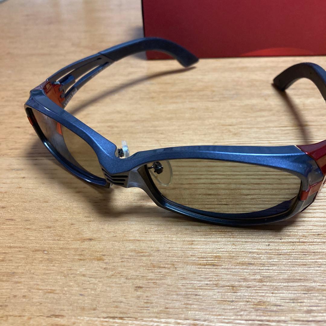 ZEAL VERO 2nd サングラス 黒/オレンジ ケース付き